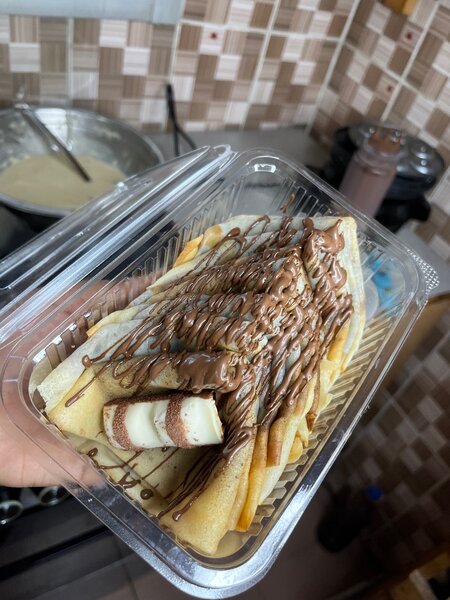 Crêpe au Nutella avec Kinder