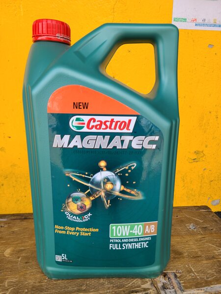 15W-40 SHELL 5L & 5L CASTROL MAGNETIC  10W-40