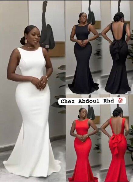 Robe de soirée rouge élégante