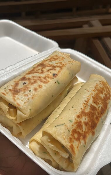 (4)Crêpes poulet fromage