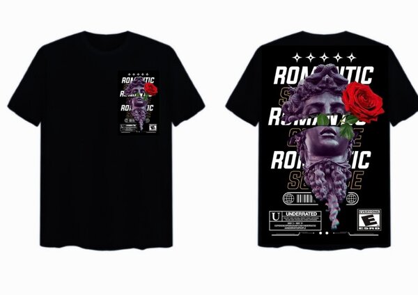 T-shirt graphique moderne