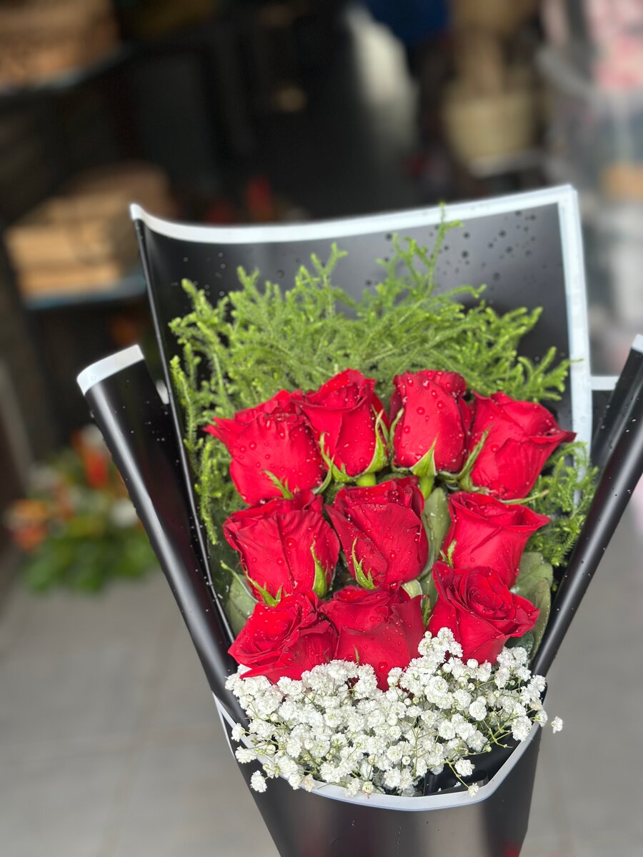 Bouquet de roses rouges