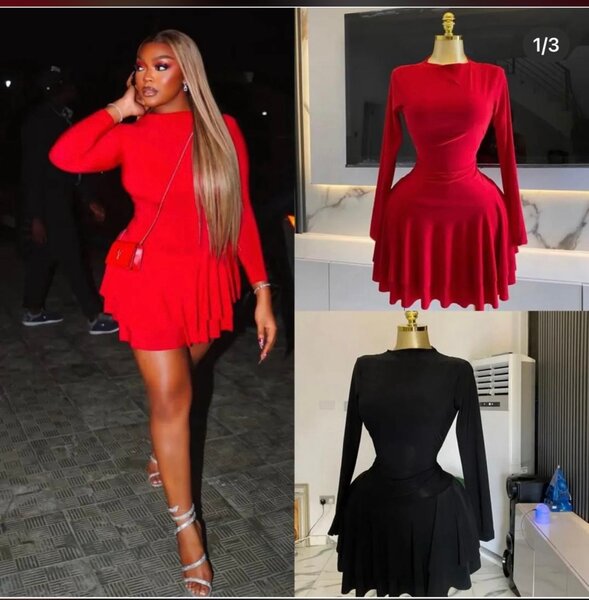 Robe moulante rouge élégante