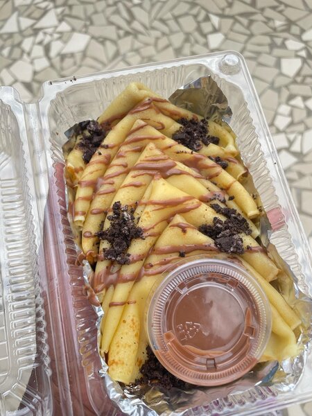 Crêpes sucrées au nutella ️