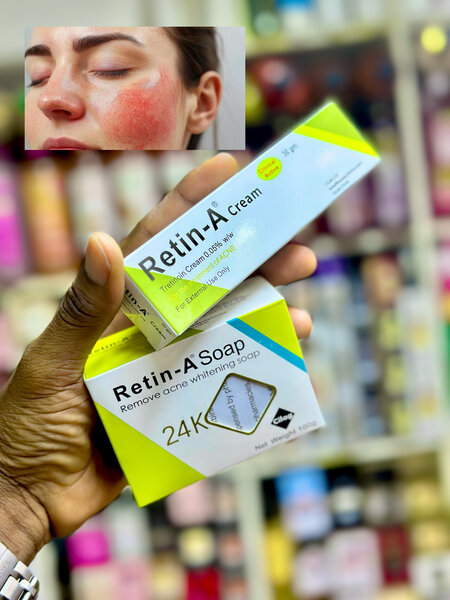 Crème Retin-A et savon