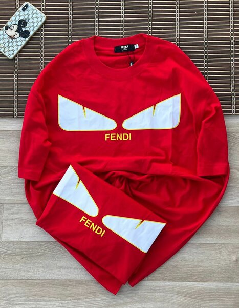 T-shirt et Short Rouge Fendi