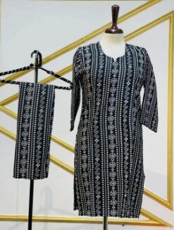 Chunri Design Block Print shalwar kameez
