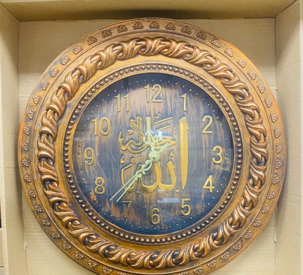 Horloge murale décorative bois
