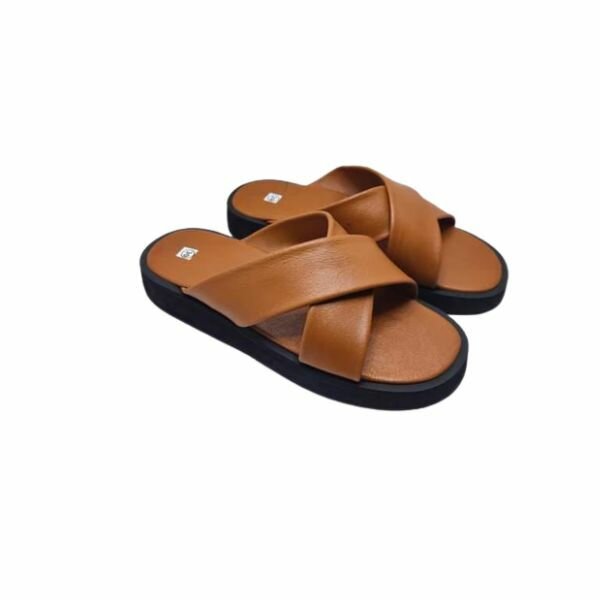 Sandales en cuir mix