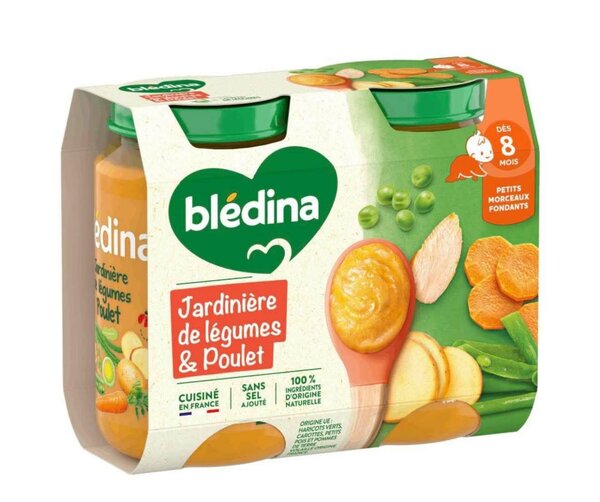 Repas pour bébé légumes poulet