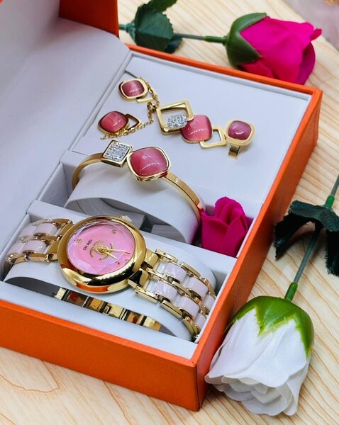 Ensemble Montre et Bijoux Luxe