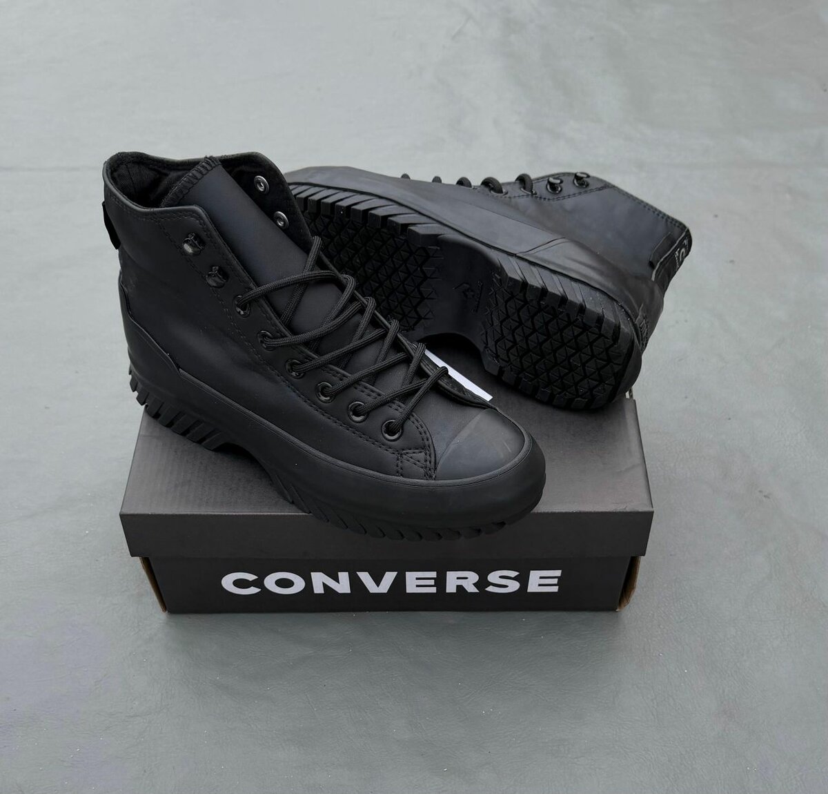 Bottes montantes noires Converse