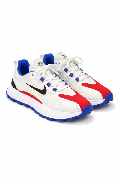 Chaussures de sport Nike blanches rouges et bleues