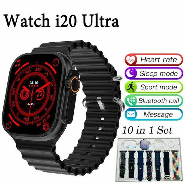 I20 Ultra Max Suit 10 in 1 Smartwatch