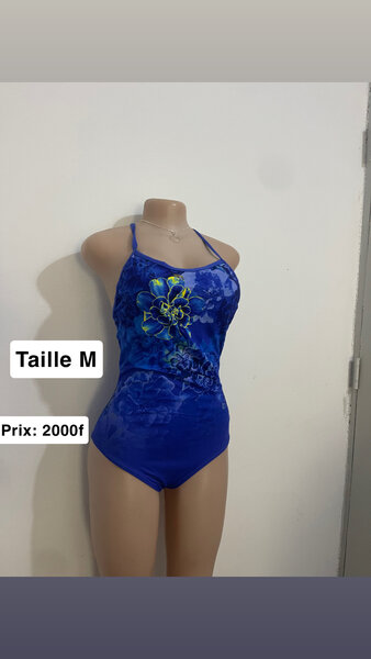 Women's Blue Floral Swimsuit