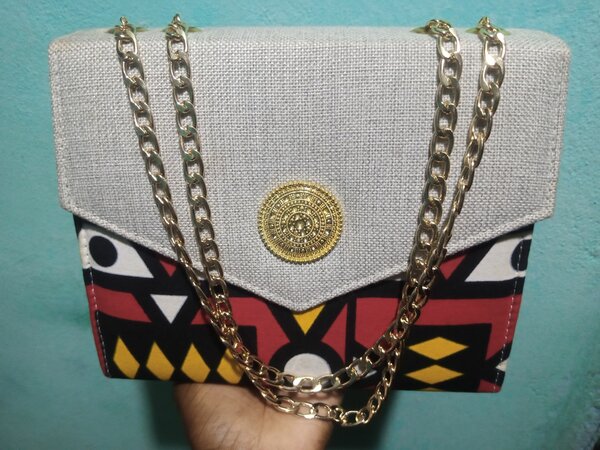 Sac à main en motifs de pagne