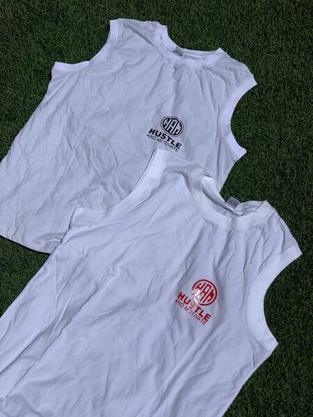 Hustle and motivate vests k100