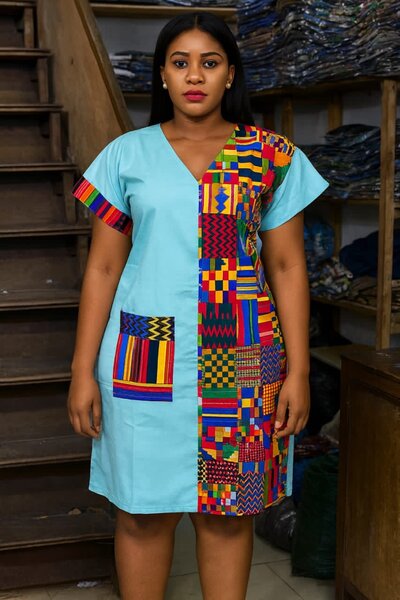 Robe Tunique Colorée Femme