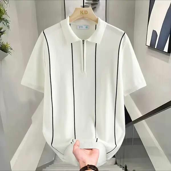 Polo moderne rayé homme