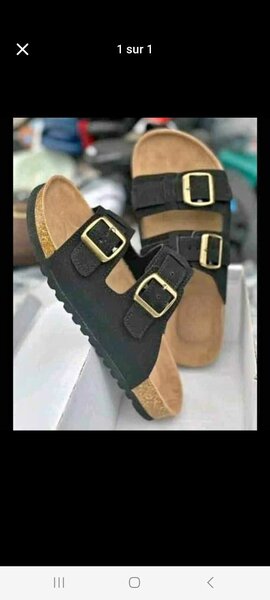 Sandales confort à boucles