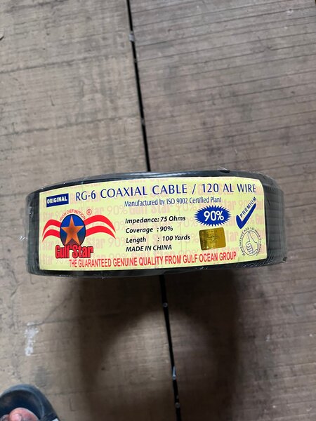 Câble coaxial RG-6 100m