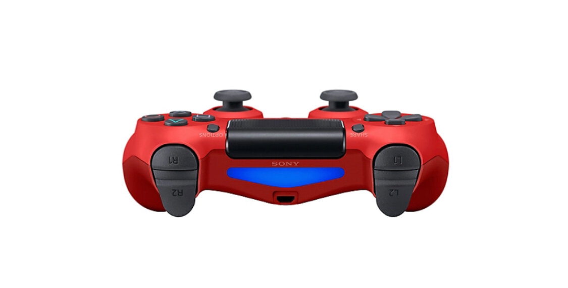 Manette sans fil rouge PS4