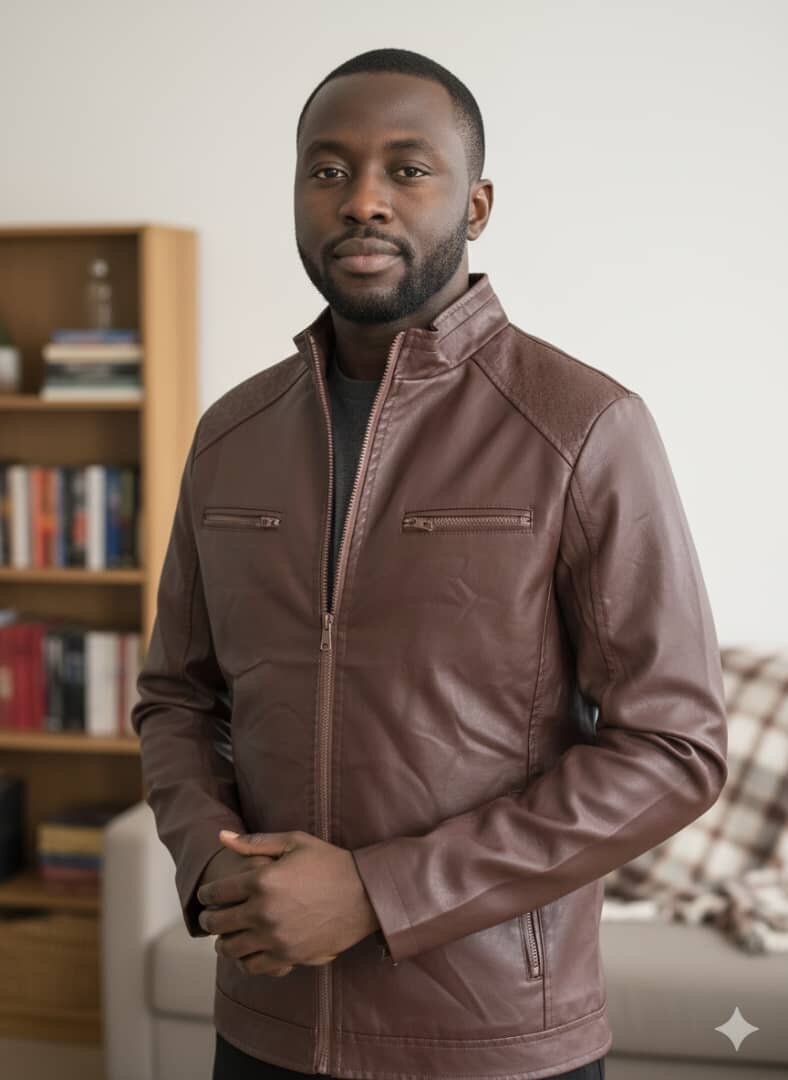 Blouson en cuir homme