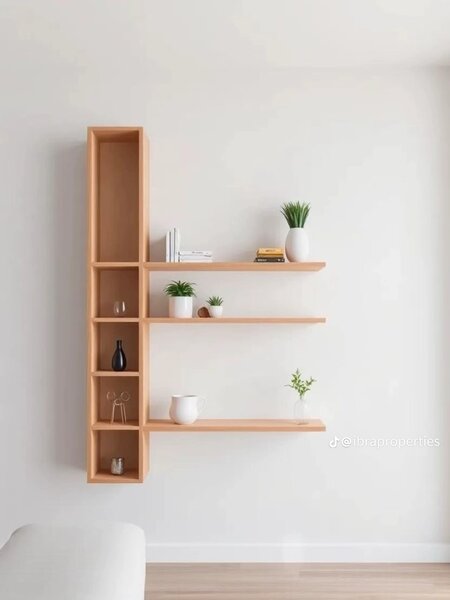 Étagère murale design bois