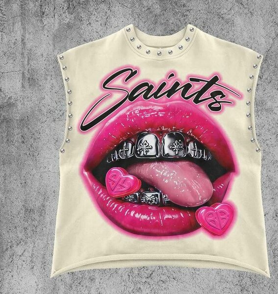 T-shirt "Saints" punk style