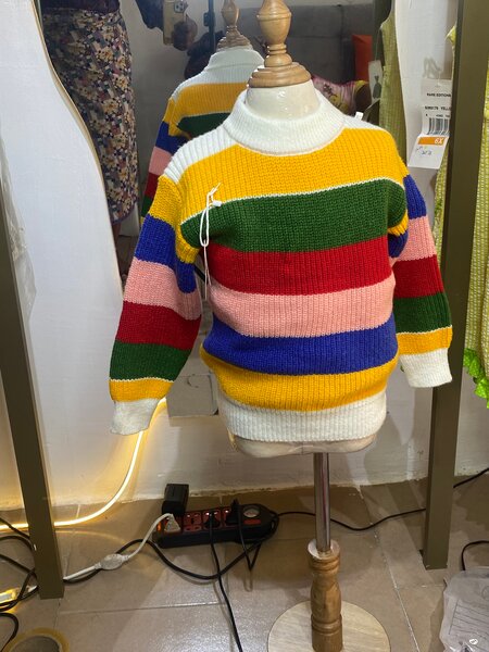Colorful Kids' Striped Sweater
