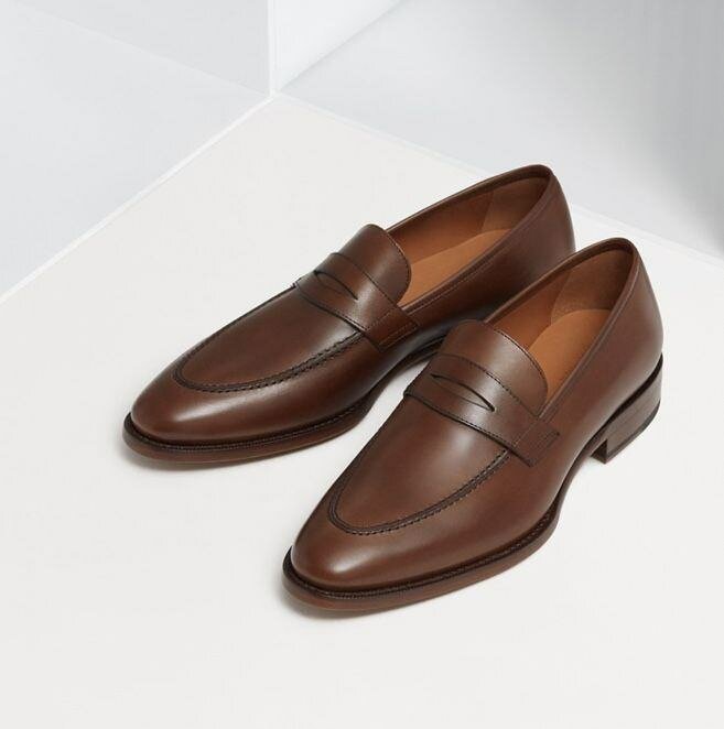 Mocassins homme élégants cuir