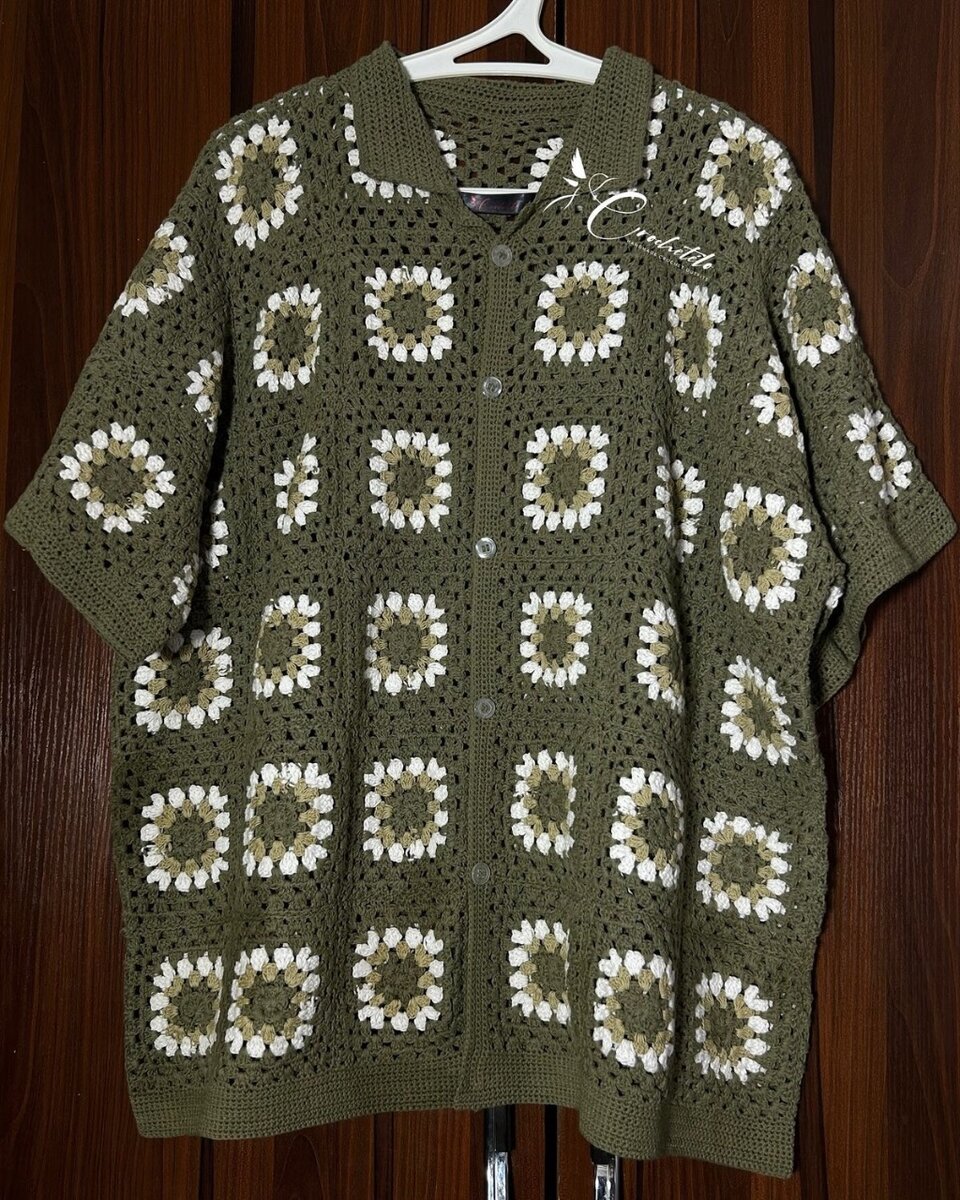 Cardigan crochet en granny