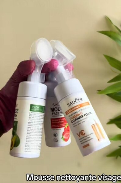 Mousse nettoyante visage vitaminée