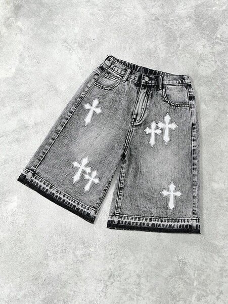 Shorts en jean avec strass