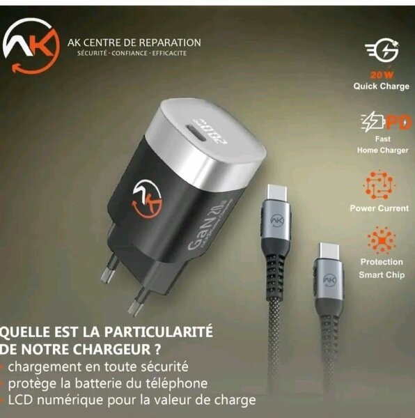 Chargeur Rapide 20W USB-C Power Delivery