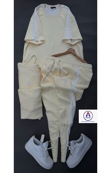 Ensemble de survêtement beige unisexe