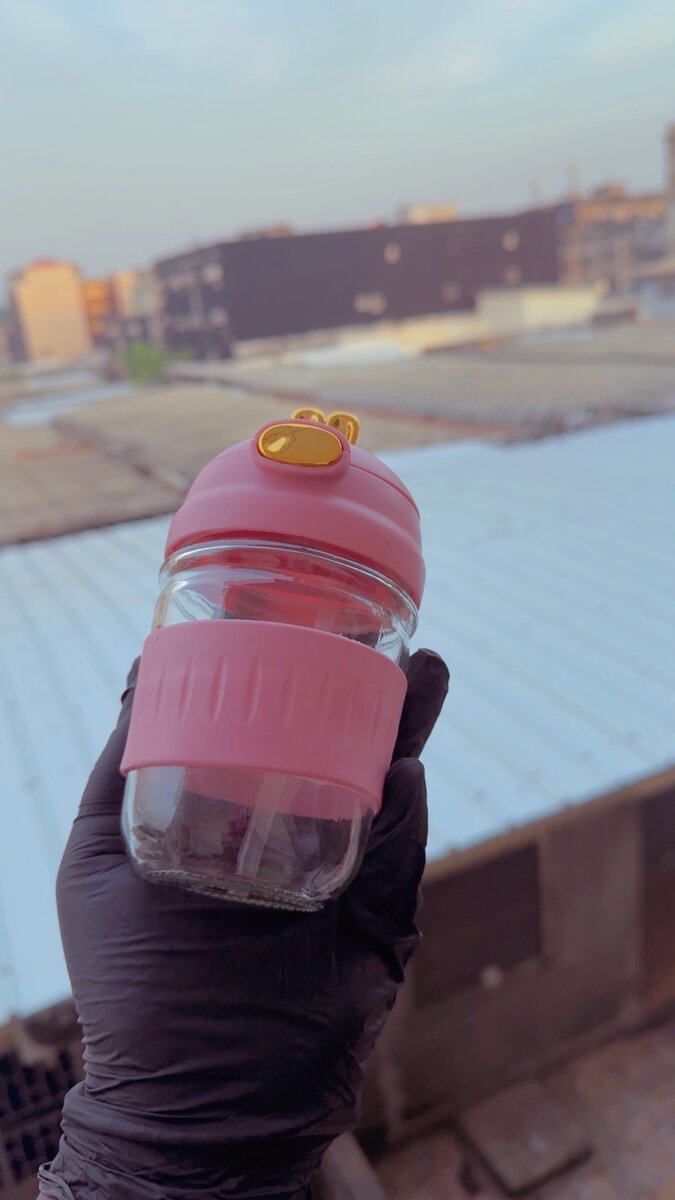 Bouteille en verre mignonne