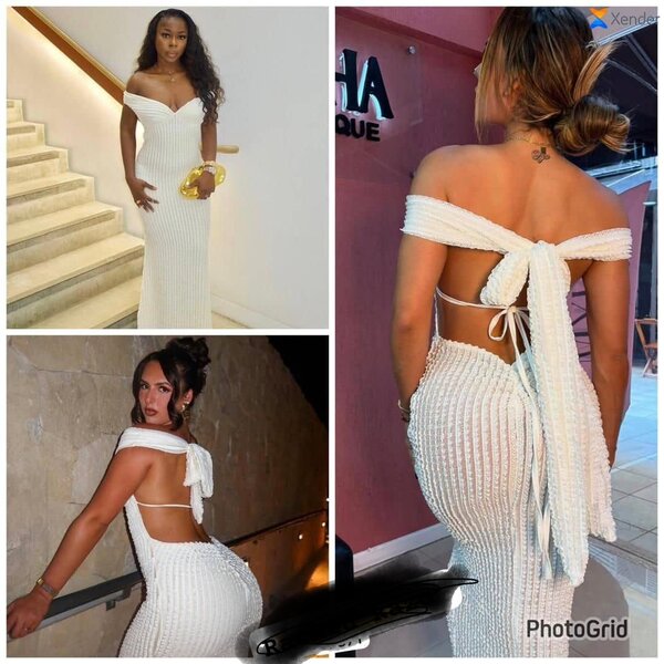 Robe de soirée dos nu élégante