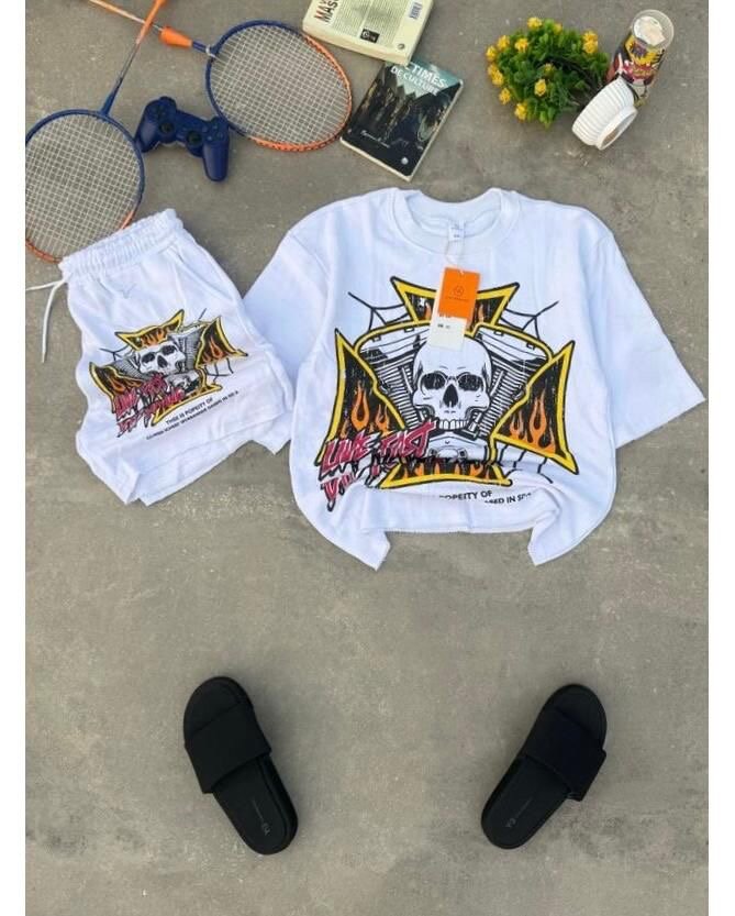 Ensemble survêtement et sweat-shirt imprimé