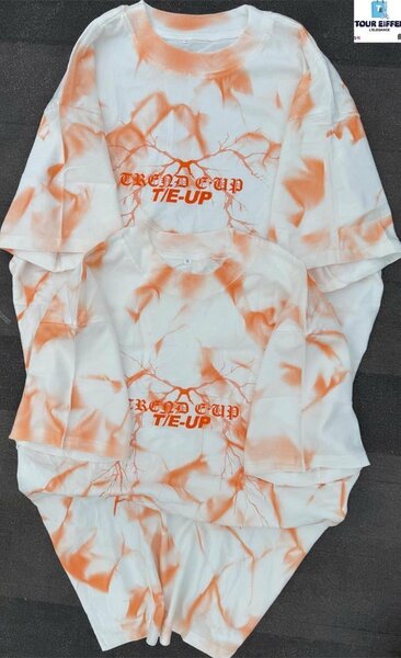T-shirt Tie-Dye Orange Unisexe