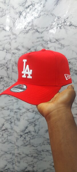 Casquette New Era LA rouge pour homme