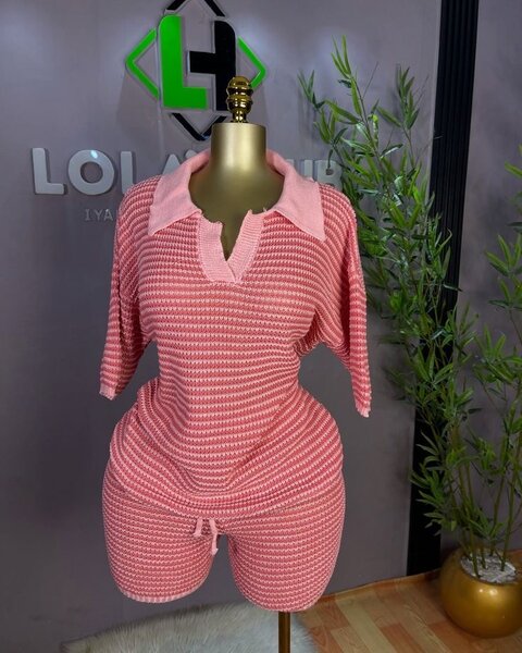 Ensemble short en maille chic