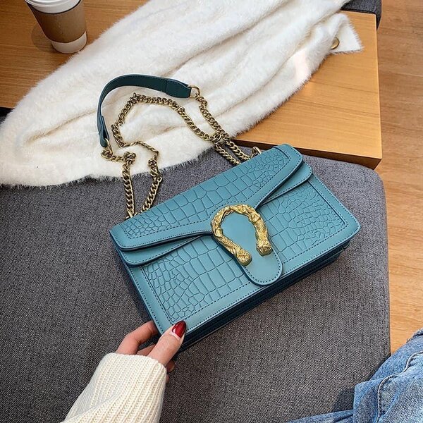 High quality and fashionable women's bag blue