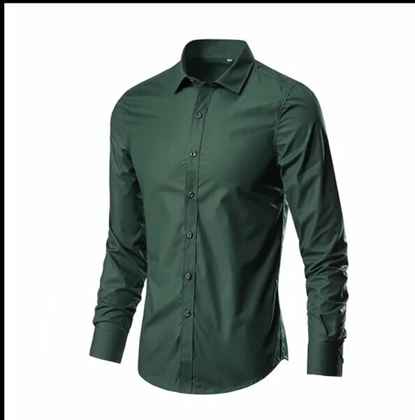 Chemise habillée verte homme