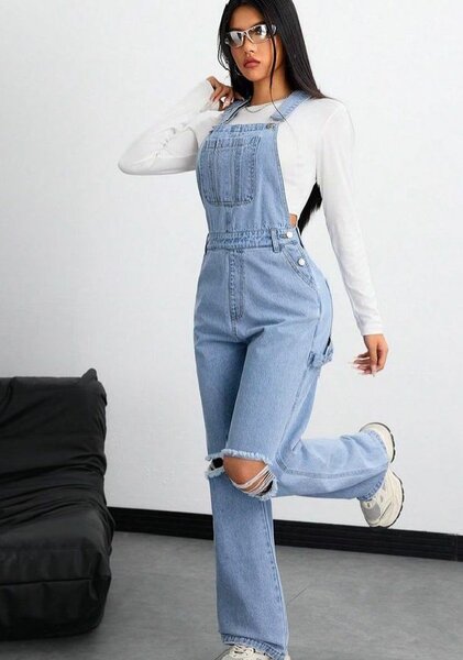 Ripped Dungaree