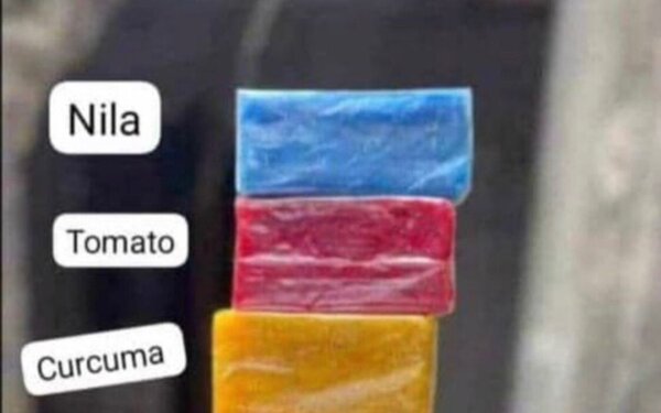 Savon artisanal coloré