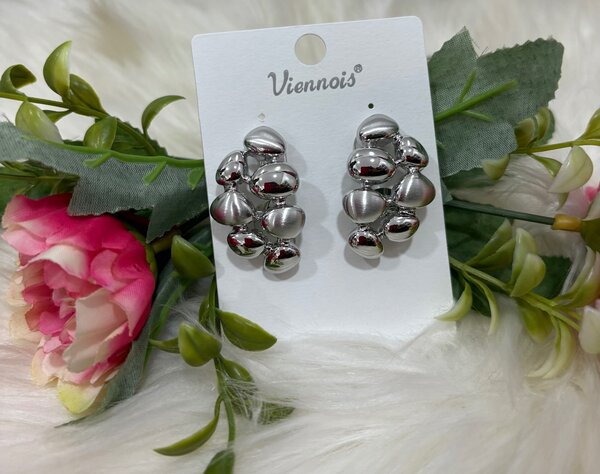 Boucles d'Oreilles argentées