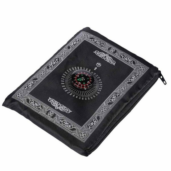 Tapis de prière portable noir