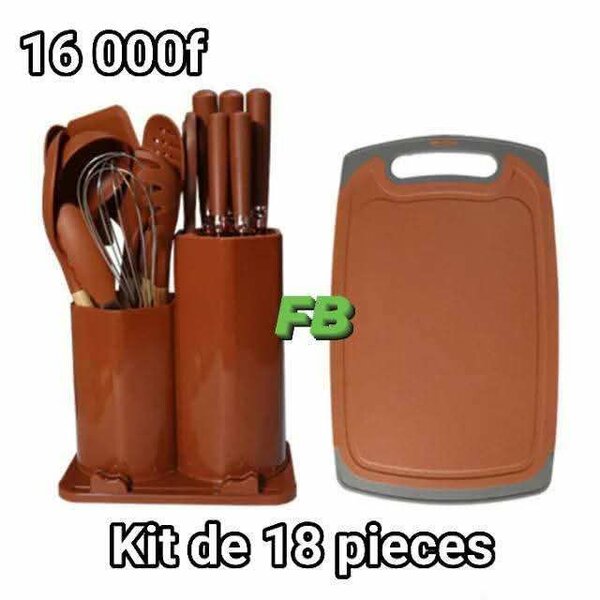 Set de cuisine marron