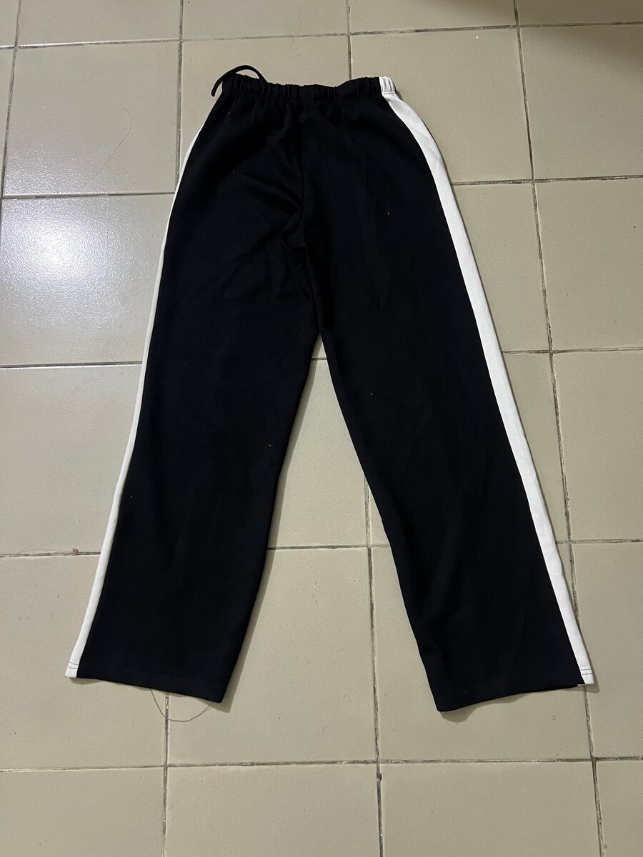 Pantalon joggin noir à bandes